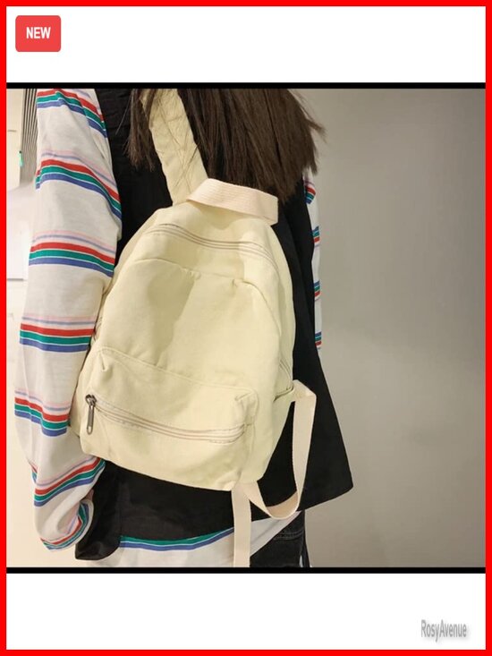 Canvas Mini Backpack Purse for Women Teen Girls Daypack with Multiple Pockets